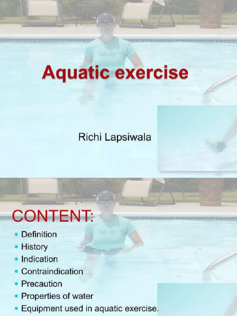 Aquatic Exercise PDF