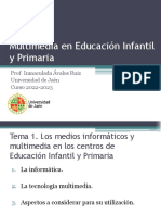 Tema 1. La Informática y Los Multimedia en La Educación Infantil y Primaria