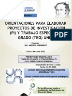 Orientaciones para Elaborar Pi y Teg Unem