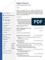 CV de Hayet Zitouni PDF
