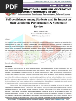 Self-Confidence Among Students and Its Impact On Their Academic Performance: A Systematic Review