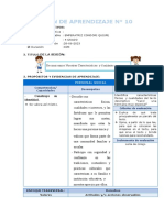 Sesión de Aprendizaje Fecha 28 Comunicacion Junio