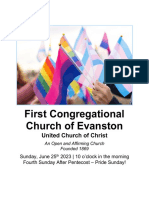 06.25.23 Large Print Bulletin at First Congregational Church of Evanston
