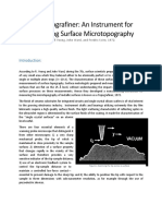 The Topografiner An Instrument Formeasuring Surface Microtopography-Report