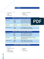 Swimming Training Progra