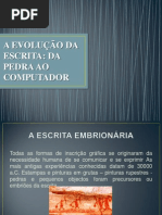 Evolução da escrita