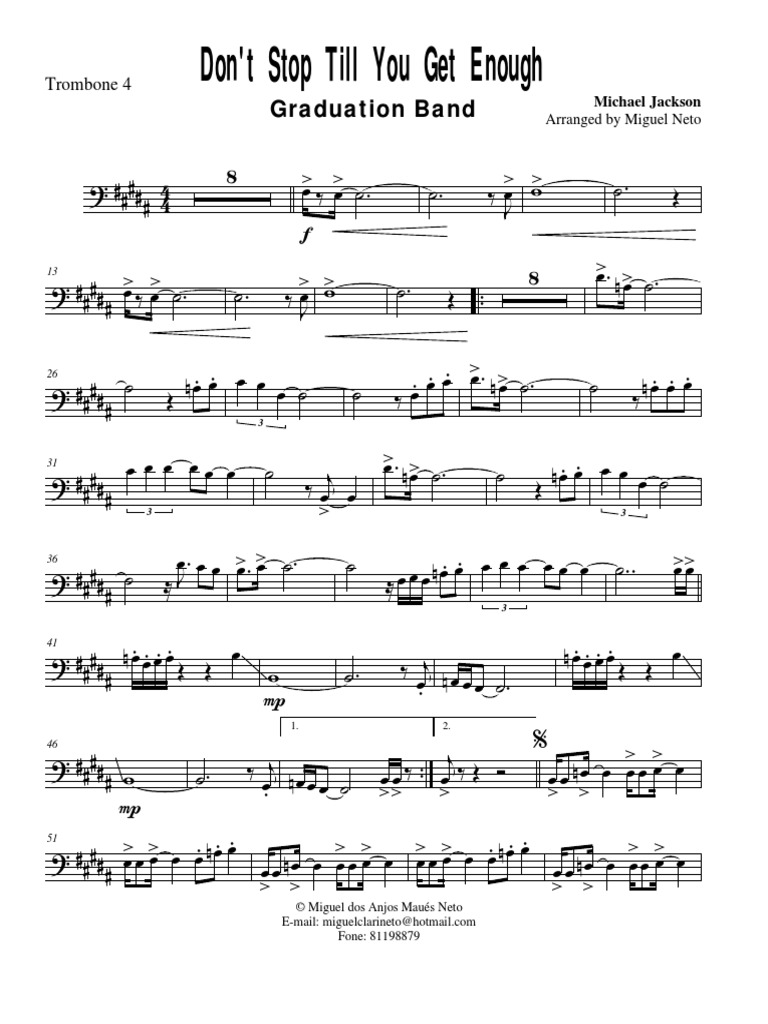 Don't Stop Till You Get Enough Chords PDF