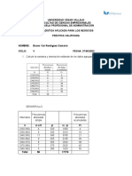 I Práctica de Estadística Aplicada A Los Negocios