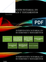 Intervención Notarial en Sucesiones y Testamentos