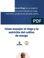 Webinar - Cómo Manejar El Riego y La Nutrición Del Cultivo de Mango