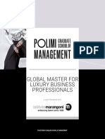 Brochure Global Master For Luxury Business Professionals