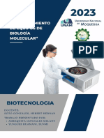 Informe de Equipos Del Laboratorio de Biotecnologia