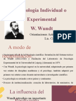 Psicología Individual o Experimental - Wundt