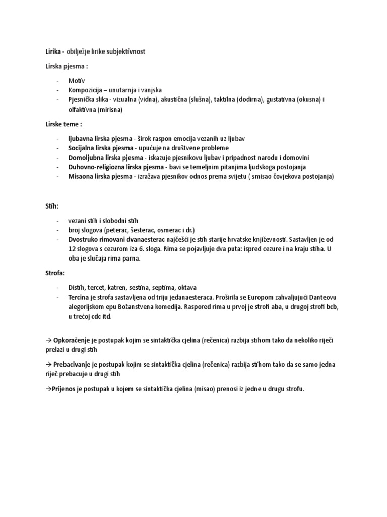 Lirika | PDF