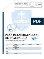 Plan de Emergencia y de Evacuacion Colegio Lancaster