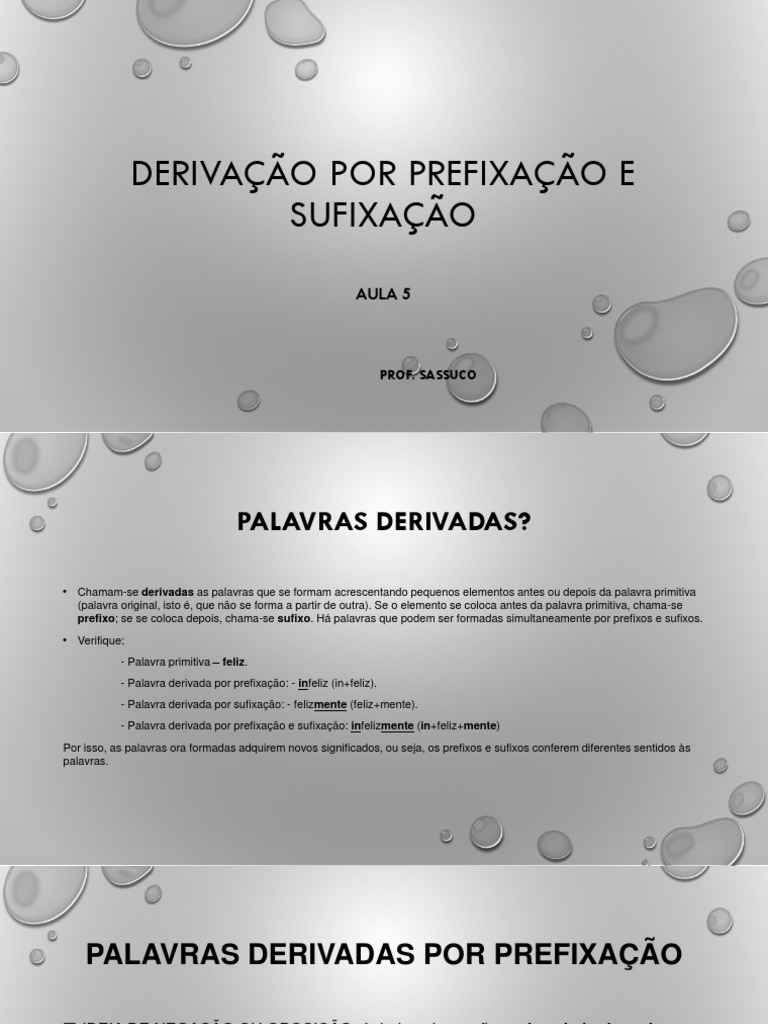 Significação de palavras aula 5