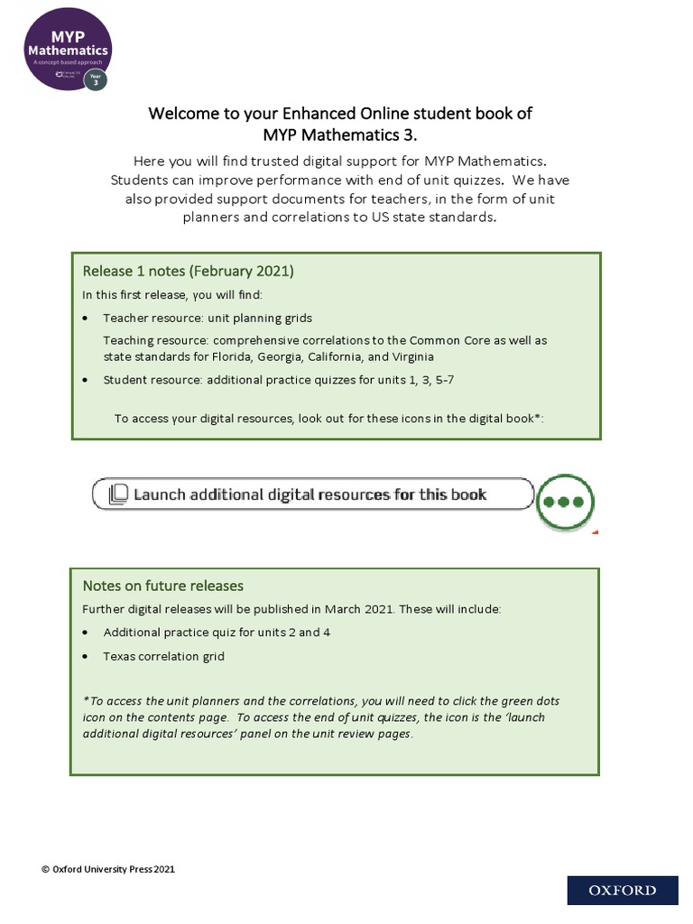 Mathematics myp 3 release notes pdf