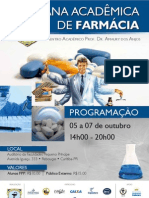 Cartaz Finalizado II Semana Acadêmica de Farmácia FPP