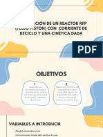 Optimización de Un Reactor RFP (Flujo Pistón) Con Corriente de Reciclo y Una Cinética Dada