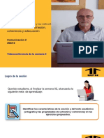 PDF - Semana 02 - La Oración y El Texto Académico - Comunicación II - 2022-2