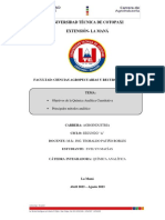 Objetivos de La Química Analítica Cuantitativa, Principales Métodos Analíticos