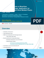 DesignOptimization - AB: Latest Developments in BlowView Optimization Package: Application For Multilayer, Extrusion Blow Molded Plastic Fuel Tanks