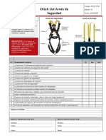 Check List Arnes de Seguridad