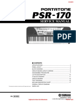 Manual de Servicio Yamaha PSR-170
