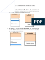 Como Llenar Las Actividades Diarias