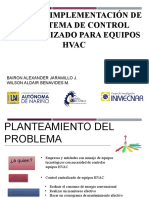 Sistema de Control Centralizado Equipos Hvac