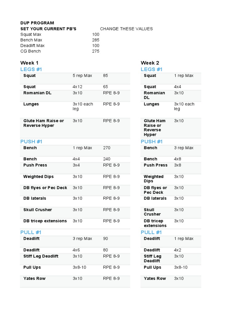 David Laid DUP Program1 | PDF | Games Of Physical Skill | Indoor Sports