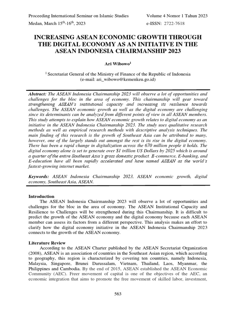 ASEAN Economic Growth via Digital Economy | PDF | Small And Medium ...