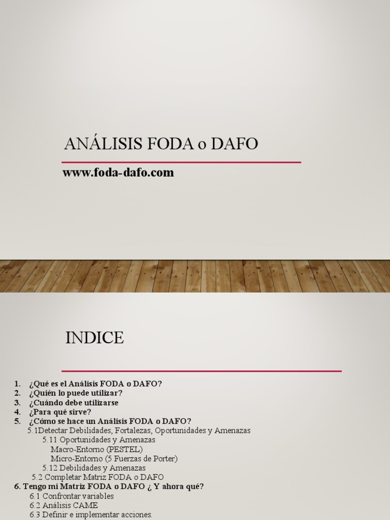 Análisis Foda o Dafo | PDF | Análisis FODA | Economias