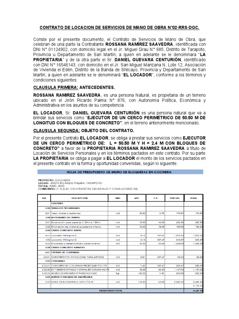 Contrato | PDF | Justicia | Crimen y violencia