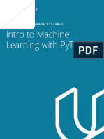 Intro To Machine Learning Nanodegree Program Syllabus