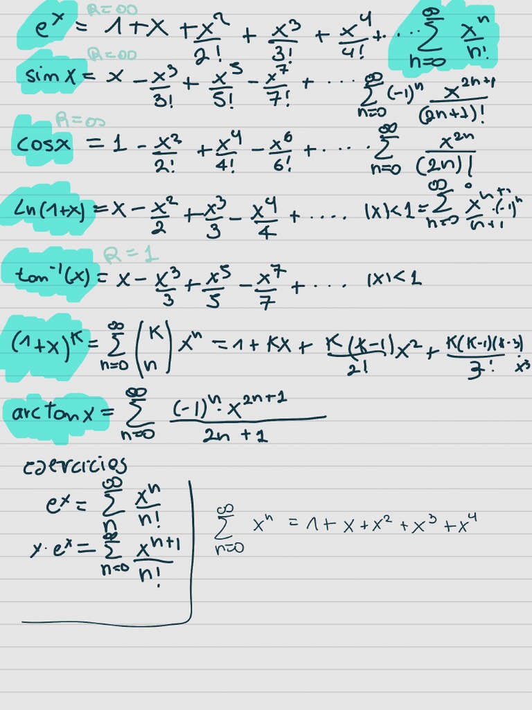 Series De Maclaurin Pdf