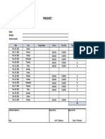 Timesheet Template