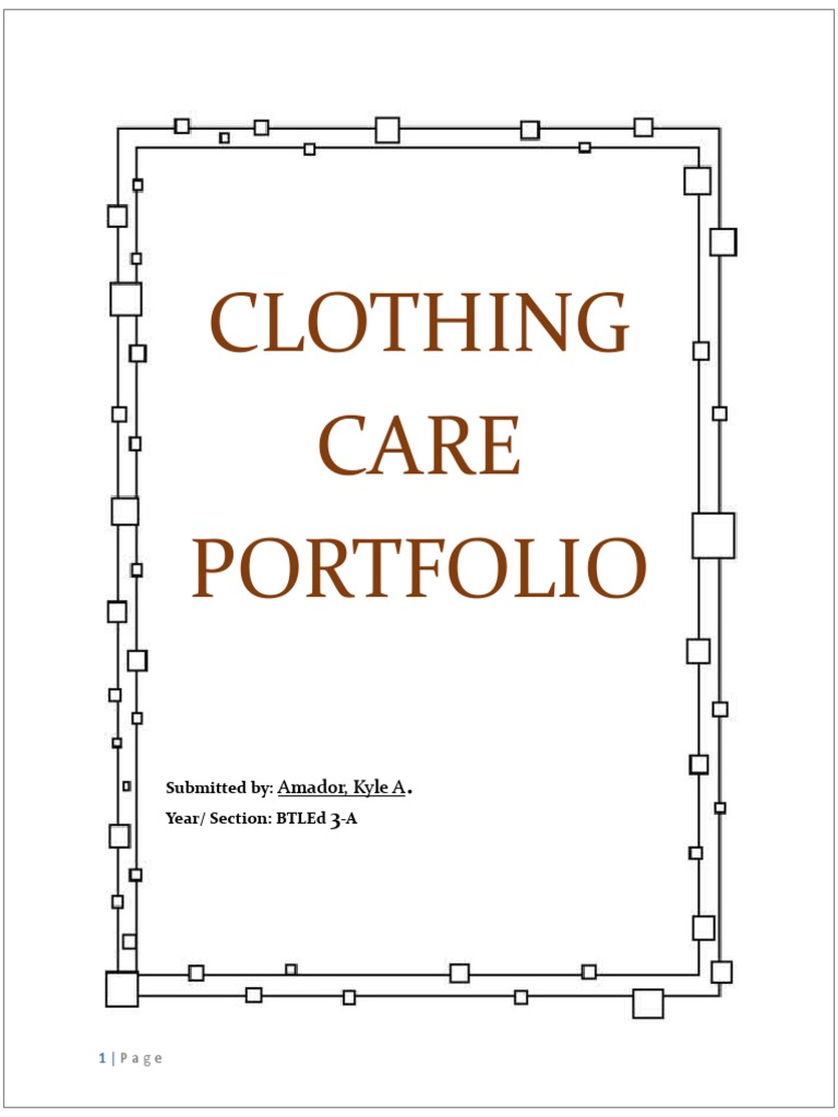 The Care of Clothing Daily PDF Clothing Textiles