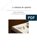 Análisis Columna de Opinión