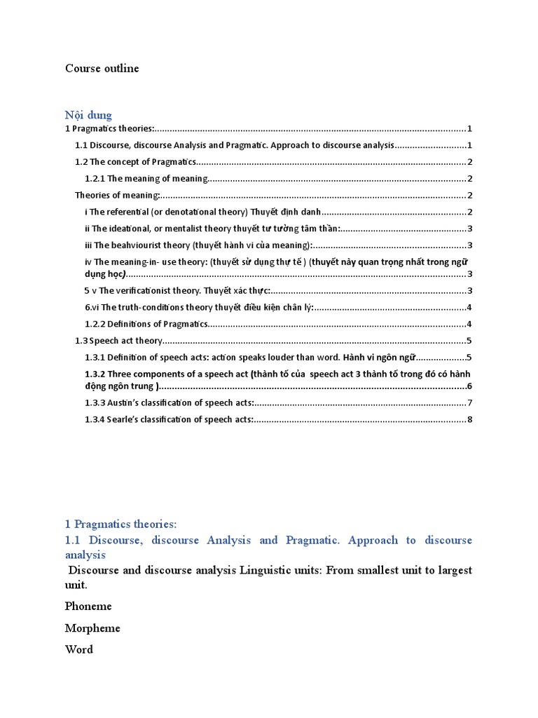 Course Outline | PDF