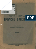 Улога и значај Врбаске бановине