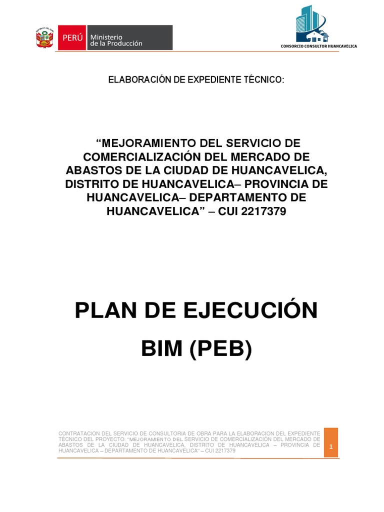 Plan de Ejecución BIM en Huancavelica | PDF | Software | Diseño