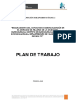 B) Plan de Trabajo