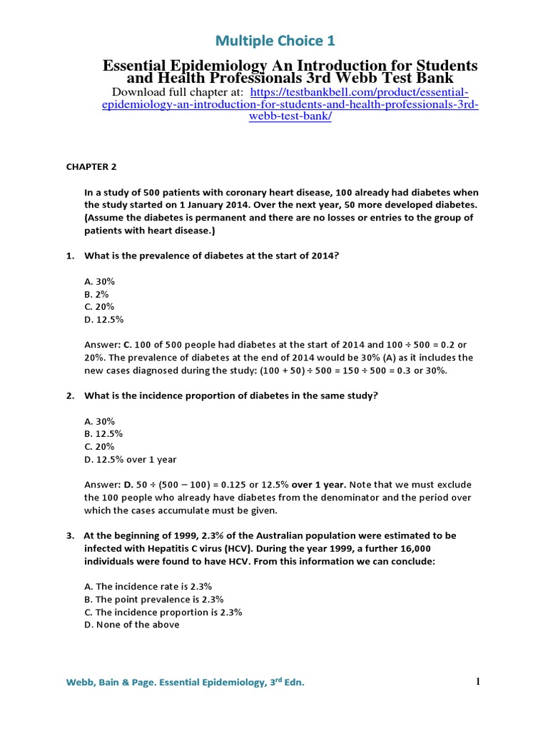 Essential Epidemiology An Introduction For Students and Health