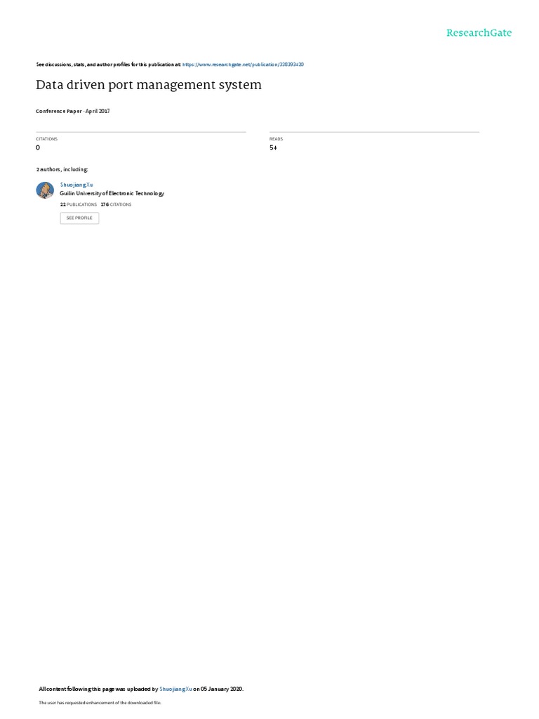 Researchgate PDF Data Science Port