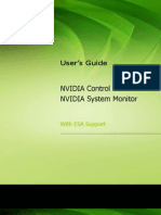 NVIDIA Control Panel and System Monitor With ESA User Guide