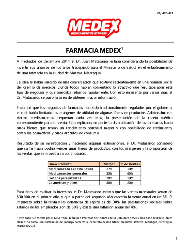 C01. Farmacia Medex | PDF | Farmacia | Economias