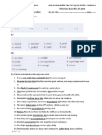 Key Vocabulary - W1-April