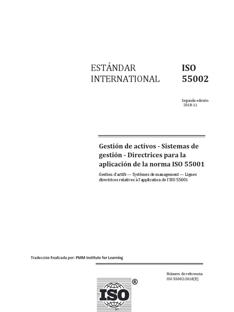 Guía ISO 55002 para Gestión de Activos | PDF | Organización ...