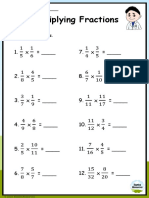 Grade 6 Multiplying Fractions Worksheet 3
